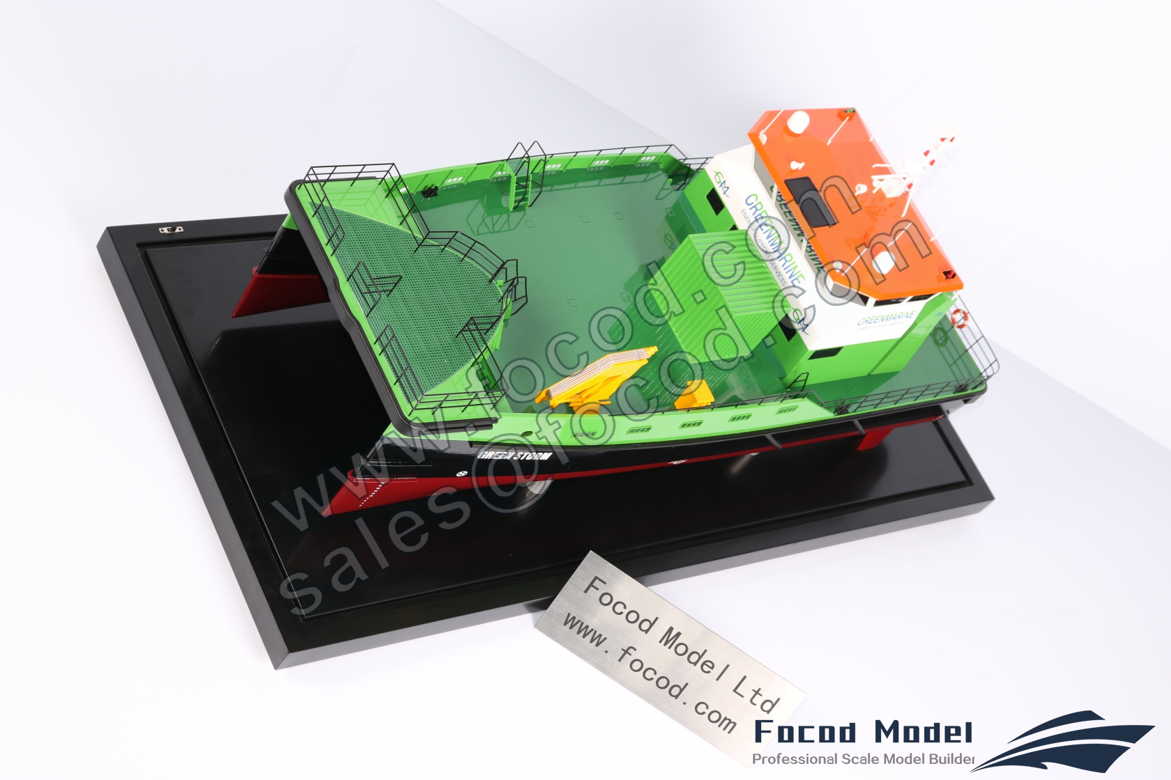 custom made model of 25.8m Offshore Supply Ship